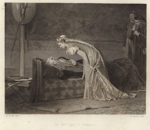 Kuningas Lear ja Cordelia tekijältä Marcus Stone