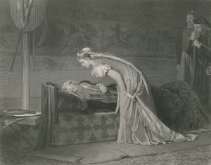 Lear ja Cordelia, kuningas Lear tekijältä Marcus Stone