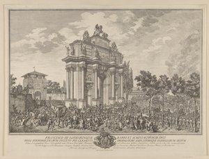 Frantz Stephanin kunnialaji saapuessaan Firenzeen 1739 tekijältä Marcus Tuscher