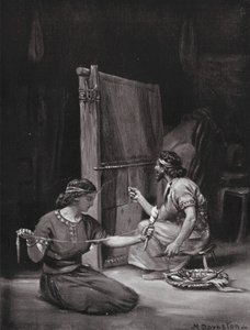 Babylonialainen kangaspuuseppä (litografia)