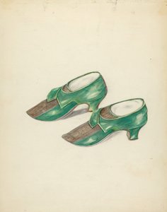 Naisten kengät, c. 1940.