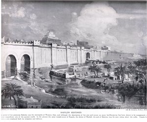 Babylon Restored, kuvitus Hutchinsonin teoksesta 