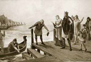 Edgar Peaceable pitelee laivastokatselmusta, kuvitus teoksesta 
