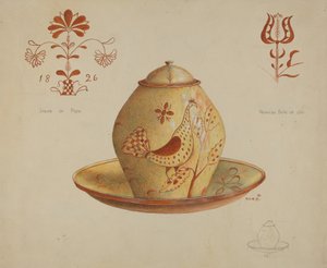 Pa. Saksan kannellinen purkki