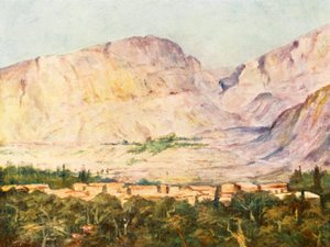 Drussien kylä Libanonissa (värilitro)