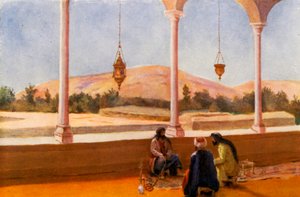 Yksityistalon sisätilat, Damaskos (värilitro)