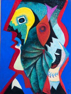 Picasson jälkeen, 2020 (pastelli)