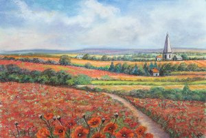 Cotswold unikonpelto, 2022 (pastelli) tekijältä Margo Starkey