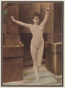 Kylpyammeessa (väri litho) tekijältä Marguerite Arosa