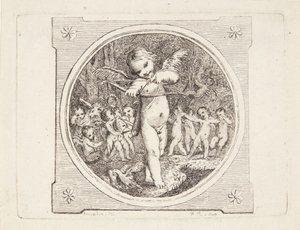 Cupid jousi ja nuoli tekijältä Marguerite Louise De Lorme du Ronseray