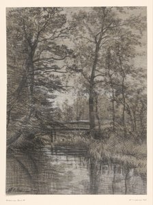 Lampi metsässä tekijältä Maria Bilders van Bosse (signed by artist)
