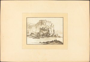 Välimeren merimaisema tekijältä Maria Catharina Prestel after Thomas Wyck