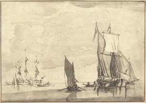 Merimaisema tekijältä Maria Catharina Prestel after Willem van de Velde the Younger