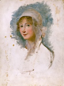 Giulia Beccaria Manzonin (1762 - 1841), Alessandro Manzonin äidin muotokuva. Maria Coswayn (1760 - 1838) maalaus. Bibl. Brerasta, Milanosta.