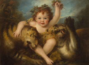 Muotokuva kunnia. George Lamb, infant Bacchus (öljy kankaalle)