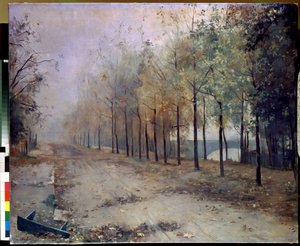 Syksy (syksy). Maria Konstantinovna Bashkirtsevan (1860-1884) maalaus. Öljy kankaalle, 97 x 117 cm, 1883. Venäläinen taide, 1800-luvun maisema. Venäjän valtionmuseo, Pietari.