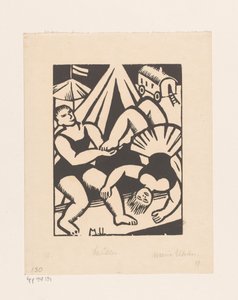 Gaukler (alkuperäinen nimi esineessä) tekijältä Maria Uhden (signed by artist)