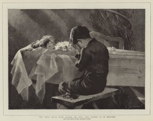 Mene, sinun on leikittävä yksin, Poikani, sisaresi on taivaassa. tekijältä Marianne Stokes
