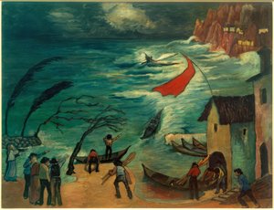 Kalastajat myrskyssä tekijältä Marianne von Werefkin