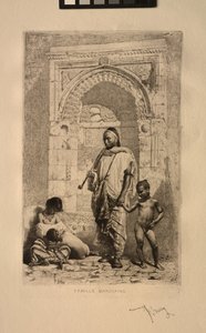 Marokon perhe, 1862. tekijältä Mariano José María Bernardo Fortuny y Carbó