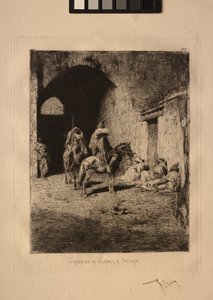 Casbah-vartija Tetuanissa. tekijältä Mariano Fortuny y Carbó