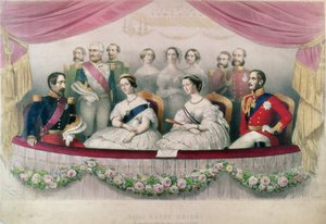 Hail Happy Union, kuningatar Victorian, prinssi Albertin ja Ranskan keisarin ja keisarinnan valtionvierailu Italian kuninkaalliseen oopperaan, 1855