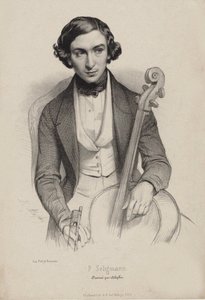 Sellisti ja säveltäjä Hippolyte Prosper Seligmannin muotokuva 1817-1882, 1840.
