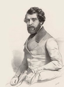 Säveltäjä Federico Riccin muotokuva 1809-1877, 1844.