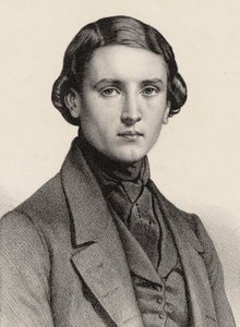 Urkurin ja säveltäjän Louis James Alfred Lefébure-Welyn muotokuva 1817-1869, 1840.