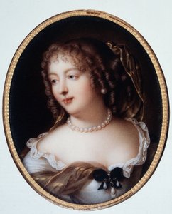 Muotokuva Marie de Rabutin-Chantalista (Rabutin Chantal), Sevignen markiisista, joka tunnetaan Madame de Sevignenä (1626-1696). tekijältä Marie Victoire Jaquotot