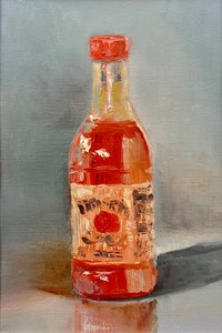 Värikäs tulisen kastikepullo tekijältä Marina Kozyr