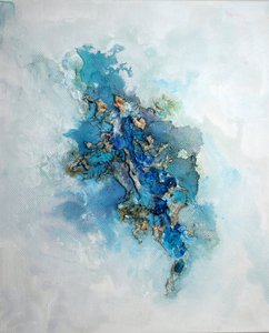 Deep Blue Gold - Abstrakti tekijältä Marina Nelson