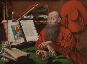 Saint Jerome tekijältä Marinus van Reymerswaele