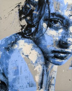 Somnium nro 12, sarja XIII, 2024 (akryyli ja öljy käännetylle kankaalle) tekijältä Mario Henrique