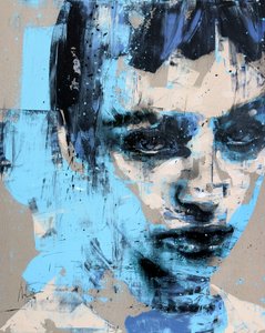 Somnium No. 1, sarja XIV, 2024 (akryyli ja öljy käännetylle kankaalle)