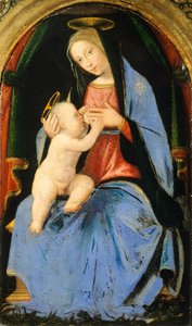 Madonna ja lapsi, kirjoittanut Mariotto Albertinelli (1474-1515)