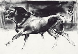 Black Bull (hiili paperilla) tekijältä Mark Adlington