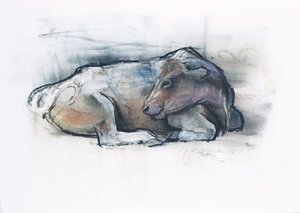 Galloway, 2006 (hiili ja conte paperille) tekijältä Mark Adlington