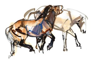 Ice Age (Przewalski), 2012, (sekatekniikka paperille)