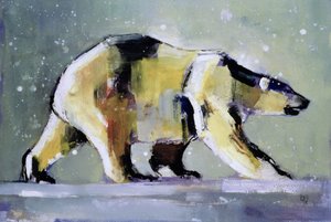 Ice Bear, 1998 (sekoitetut materiaalit paperille)