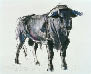 Plaza de Toros de Miajadas, 1998 (sekoitettu media paperille)