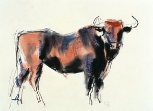 Red Bull, 1998 (grafiitti, konte ja puuhiili paperilla) tekijältä Mark Adlington