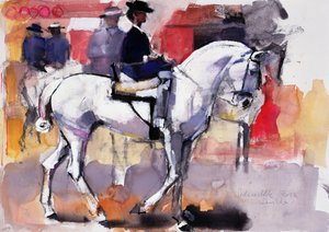 Sivusatula Feria de Sevillassa, 1998 (sekoitetut materiaalit paperille) tekijältä Mark Adlington