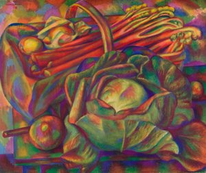 Kaali ja raparperi Savoy Green, 1929 1930 tekijältä Mark Gertler