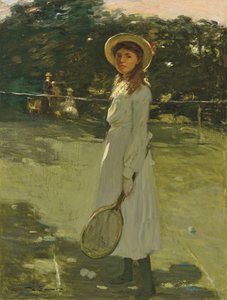Tennispelaaja (öljy kankaalle)