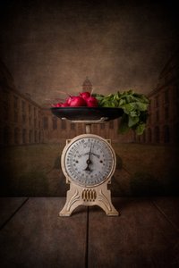 Tuoreet retiisit – antiikkivaaka