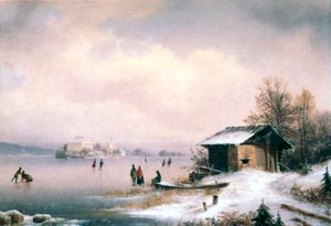 Talvimaisema, Ljubljana, c1844-1871