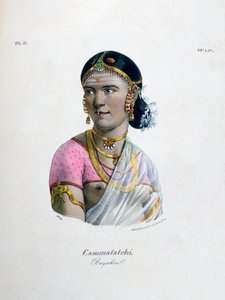 Naistanssija Bayadere, 1828 tekijältä Marlet et Cie