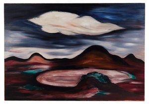 Maisema yhden pilven kanssa tekijältä Marsden Hartley