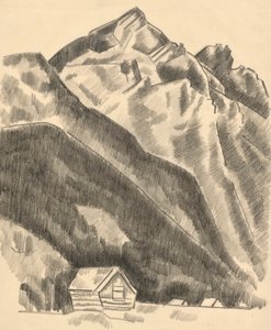 Vuoristomaisema (Garmisch Partenkirchen) tekijältä Marsden Hartley